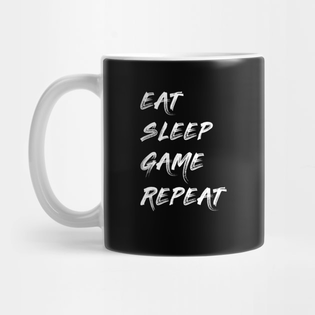 Eat Sleep Game Repeat - Funny Video Gamer Lover Merch by Sonyi